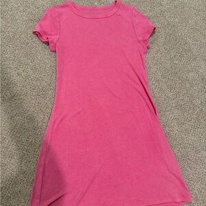 American Eagle Outfitters Pink Short Sleeve A-Line Knit Dress